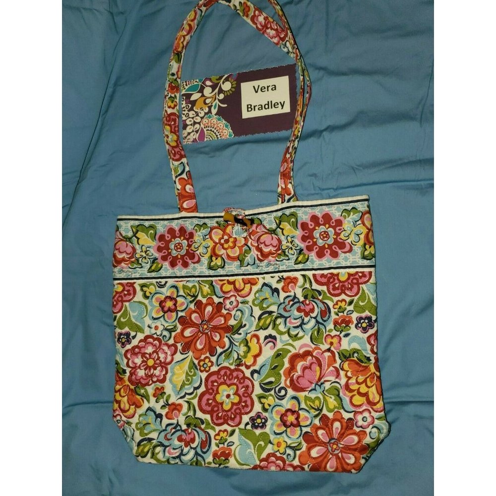 VERA BRADLEY Toggle Tote HOPE GARDEN